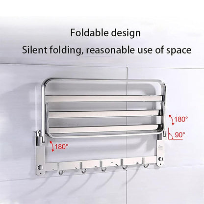 رف منشفة الحمام