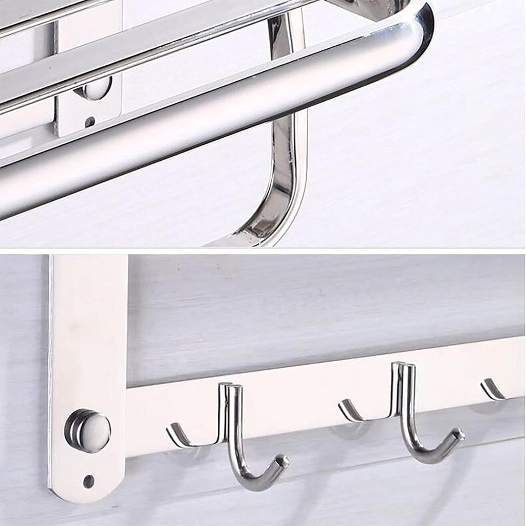 رف منشفة الحمام