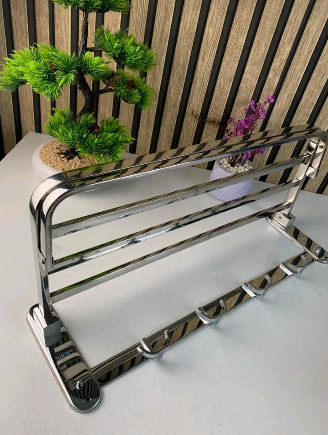 Support serviette salle de bain